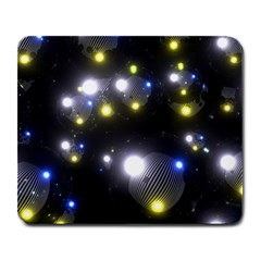 Abstract Dark Spheres Psy Trance Large Mousepads