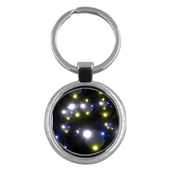 Abstract Dark Spheres Psy Trance Key Chains (round)  by Amaryn4rt