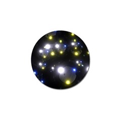 Abstract Dark Spheres Psy Trance Golf Ball Marker