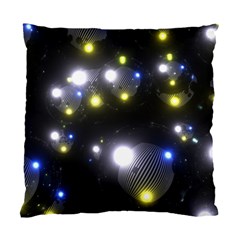 Abstract Dark Spheres Psy Trance Standard Cushion Case (one Side)