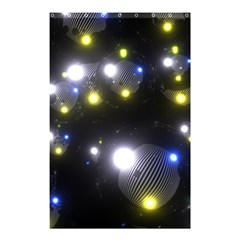 Abstract Dark Spheres Psy Trance Shower Curtain 48  X 72  (small) 