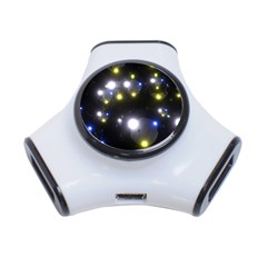 Abstract Dark Spheres Psy Trance 3-port Usb Hub by Amaryn4rt