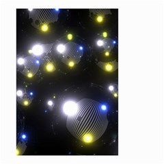 Abstract Dark Spheres Psy Trance Small Garden Flag (two Sides)