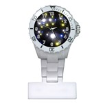 Abstract Dark Spheres Psy Trance Plastic Nurses Watch Front