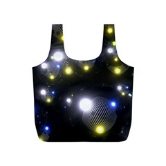 Abstract Dark Spheres Psy Trance Full Print Recycle Bags (s) 