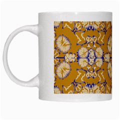 Abstract Elegant Background Card White Mugs