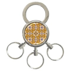 Abstract Elegant Background Card 3-ring Key Chains