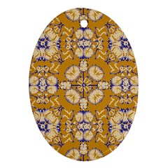 Abstract Elegant Background Card Oval Ornament (two Sides)