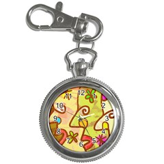 Abstract Faces Abstract Spiral Key Chain Watches by Amaryn4rt