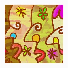 Abstract Faces Abstract Spiral Medium Glasses Cloth (2-side)