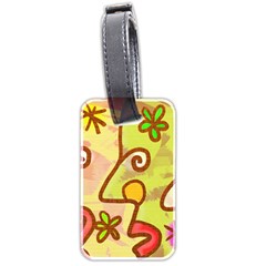 Abstract Faces Abstract Spiral Luggage Tags (two Sides)