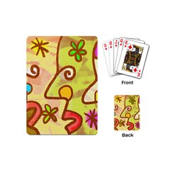 Abstract Faces Abstract Spiral Playing Cards (mini) 