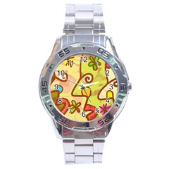 Abstract Faces Abstract Spiral Stainless Steel Analogue Watch by Amaryn4rt