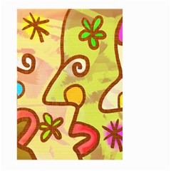 Abstract Faces Abstract Spiral Large Garden Flag (two Sides) by Amaryn4rt