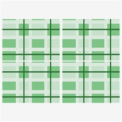 Abstract Green Squares Background Belt Buckles