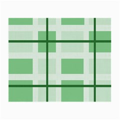 Abstract Green Squares Background Small Glasses Cloth (2-side)