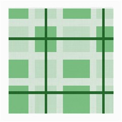 Abstract Green Squares Background Medium Glasses Cloth (2-side) by Amaryn4rt