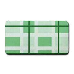 Abstract Green Squares Background Medium Bar Mats