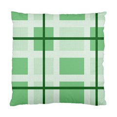 Abstract Green Squares Background Standard Cushion Case (two Sides)