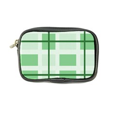 Abstract Green Squares Background Coin Purse