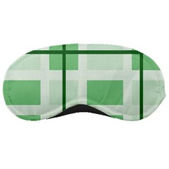 Abstract Green Squares Background Sleeping Masks by Amaryn4rt