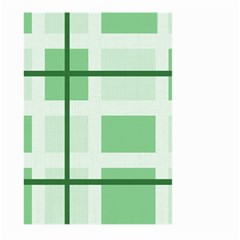 Abstract Green Squares Background Large Garden Flag (two Sides)