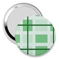 Abstract Green Squares Background 3  Handbag Mirrors by Amaryn4rt