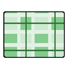 Abstract Green Squares Background Double Sided Fleece Blanket (small) 