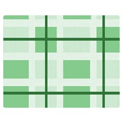 Abstract Green Squares Background Double Sided Flano Blanket (medium)  by Amaryn4rt