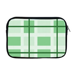 Abstract Green Squares Background Apple Macbook Pro 17  Zipper Case