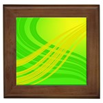 Abstract Green Yellow Background Framed Tiles Front