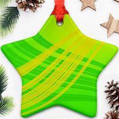 Abstract Green Yellow Background Ornament (star)