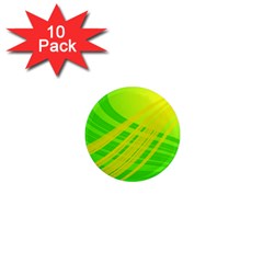 Abstract Green Yellow Background 1  Mini Magnet (10 Pack) 