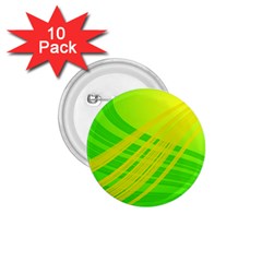 Abstract Green Yellow Background 1 75  Buttons (10 Pack)