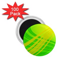 Abstract Green Yellow Background 1 75  Magnets (100 Pack) 