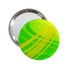 Abstract Green Yellow Background 2 25  Handbag Mirrors