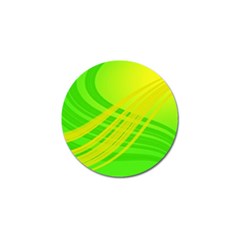 Abstract Green Yellow Background Golf Ball Marker