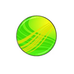 Abstract Green Yellow Background Hat Clip Ball Marker