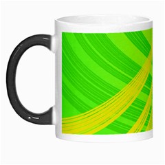 Abstract Green Yellow Background Morph Mugs