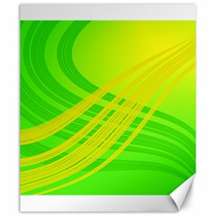 Abstract Green Yellow Background Canvas 20  X 24  