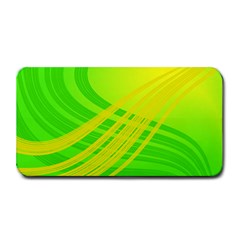 Abstract Green Yellow Background Medium Bar Mats