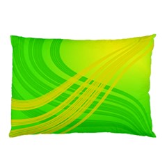 Abstract Green Yellow Background Pillow Case