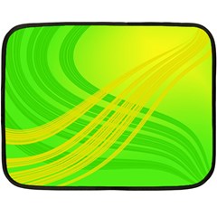 Abstract Green Yellow Background Double Sided Fleece Blanket (mini) 