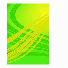 Abstract Green Yellow Background Small Garden Flag (two Sides)