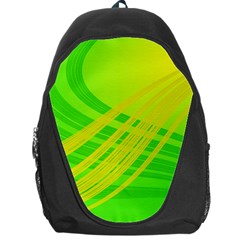 Abstract Green Yellow Background Backpack Bag