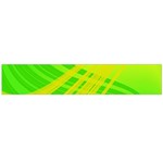 Abstract Green Yellow Background Flano Scarf (Large) Front