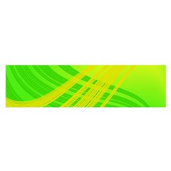 Abstract Green Yellow Background Satin Scarf (oblong)