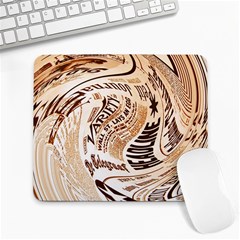 Abstract Newspaper Background Large Mousepads by Amaryn4rt