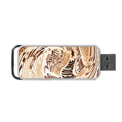 Abstract Newspaper Background Portable Usb Flash (one Side)