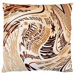 Abstract Newspaper Background Standard Flano Cushion Case (two Sides) by Amaryn4rt